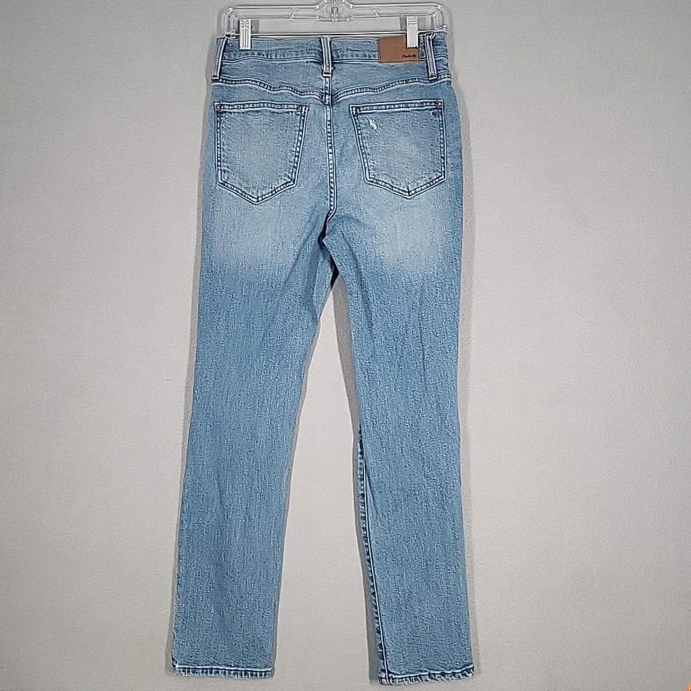Madewell The Perfect Vintage Jeans Women's 26 Blue Denim Distressed Straight Cas - Picture 13 of 15